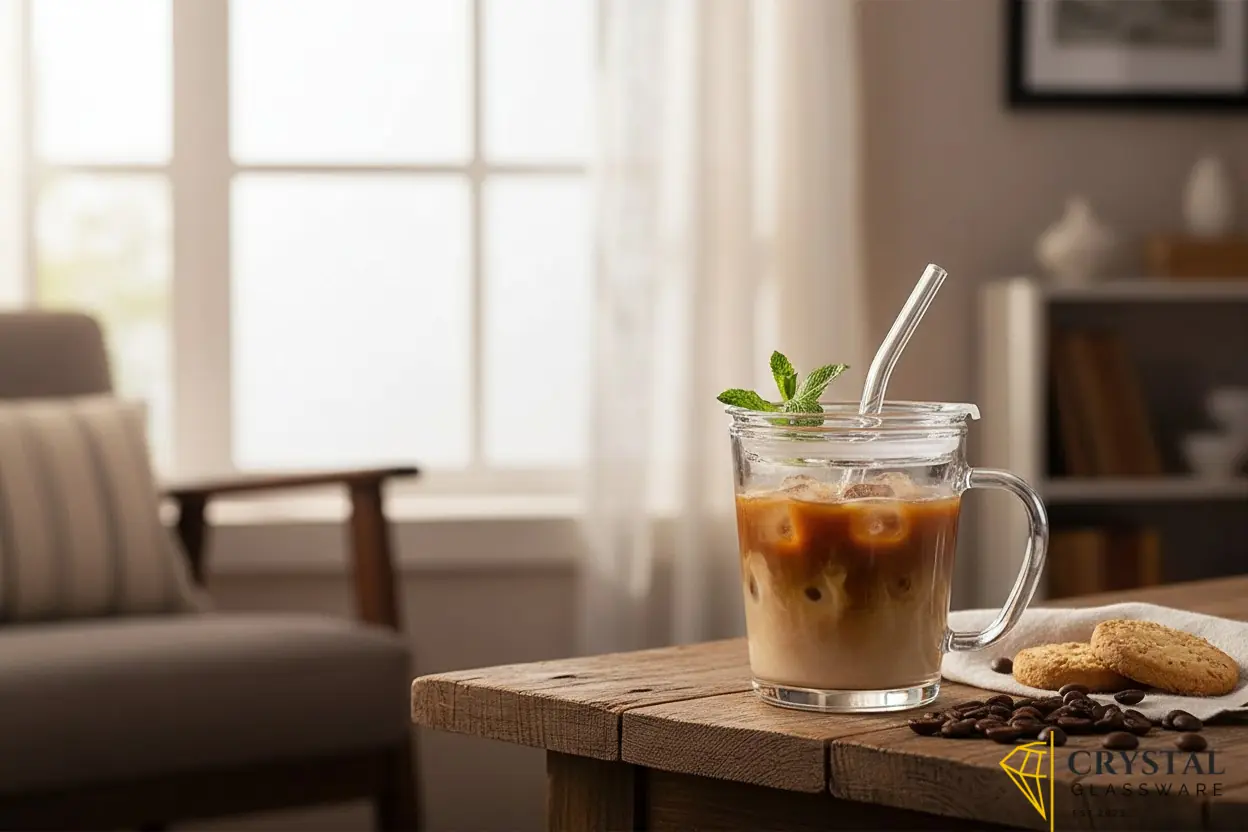 Imported Glass  Sheesha Handle Mug 